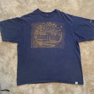 Timberland mens blue t shirt XXL tree logo